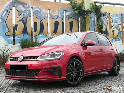 Volkswagen Golf GTI 7 Red Enkei SC50 Wheel Front