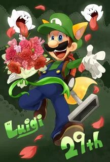 Luigi from Luigi's Mansion fan art Super mario art, Super ma
