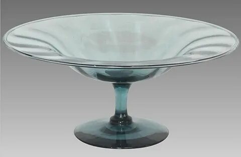Pink Depression Era Glass Compote or Candy Dish on Pedestal 