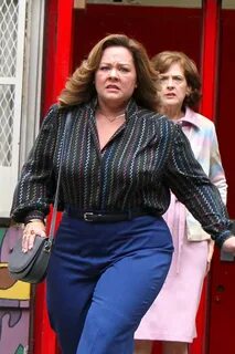 Melissa McCarthy Filming Scenes for "The Kitchen" in Harlem 