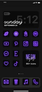 Phone App Icon Aesthetic Purple at Apps