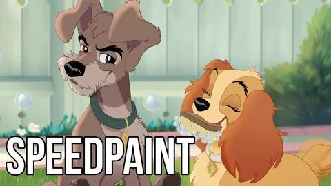 SPEEDPAINT Lady and the Tramp 2 Disney Fan Art - YouTube