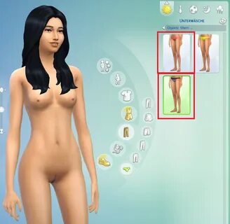 Female - Age 18+(NSFW) Sims 4 Nude Skin Replacement Top + Bo