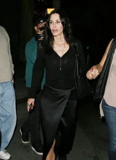 Courteney Cox Leaving Spago Restaurant in Beverly Hills - Ha