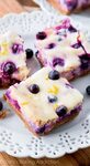 Lemon Blueberry Cheesecake Bars - Sally's Baking Addiction