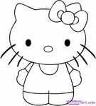 Step 4 Hello kitty drawing, Kitty drawing, Hello kitty colou