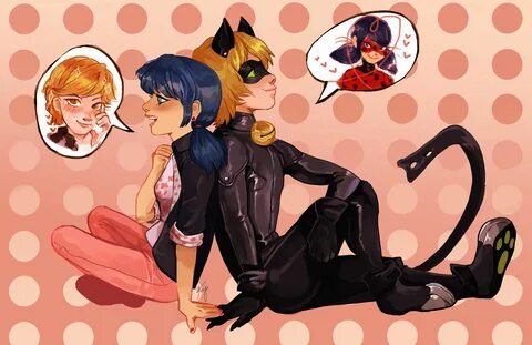 Chat Noir and Marinette Miraculous Ladybug Print Miraculous 