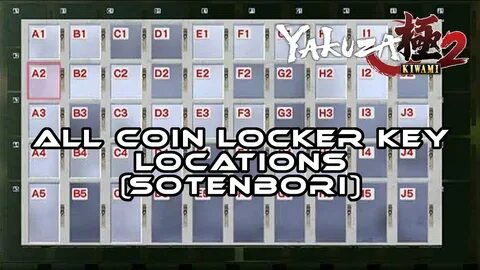 Yakuza Kiwami 2 I ALL Coin Locker Key Locations (Sotenbori) 