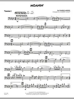 Moanin' - Trombone 2 Sheet Music Andrew Homzy Jazz Ensemble