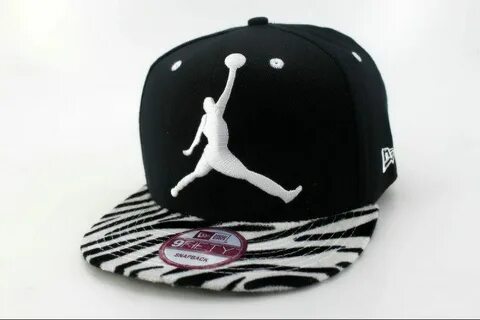 Кепка Snapback Jordan с прямым козырьком Black white jordans