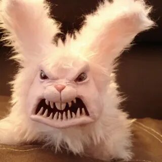 Create meme "evil rabbit polymer, evil Bunny, evil Bunny" - 