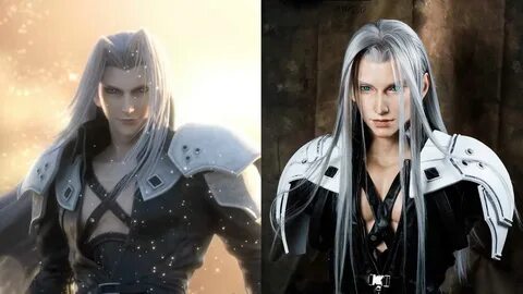 This handsome life-like Sephiroth bust turns your fantasies 
