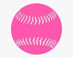 Art - Pink Softball Clipart, HD Png Download - kindpng