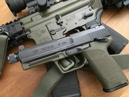 Pin on HK USP Tactical OD Green the first of 500 made