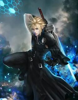 FF7 Crisis Core : Cloud Strife Art Blanket grand Etsy