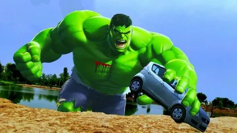 hulk smashing car in real life - YouTube