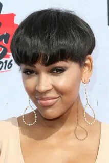 Meagan Good Bowl Cut - Meagan Good Short Hairstyles Looks - 