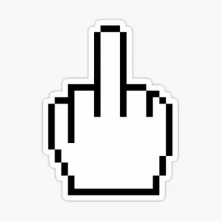 Middle Finger Cursor Stickers for Sale Redbubble