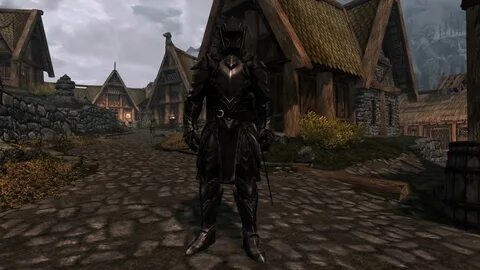 ebony armor edit at skyrim nexus mods and community