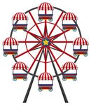 Ferris wheel illustration stock illustration. Illustration o