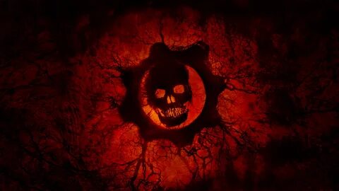 Gears of War logo Crimson Omen Red skull Gears of War #HD #4