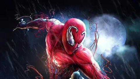 Spiderman with Carnage suit Wallpaper 4k Ultra HD ID:4399
