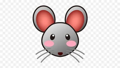 Mouse Face - Cartoon Face Of Rat Emoji,Mouse Emoji - Free Em