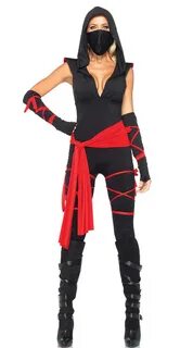 Woman Adult Sexy Deadly Ninja Warrior Costume Fancy Party Dr