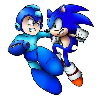 Sonic VS Mega Man by SonicKnight007 on DeviantArt