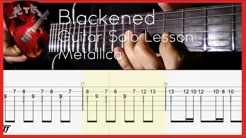 Blackened Guitar Solo Lesson - Metallica (with tabs) - YouTu
