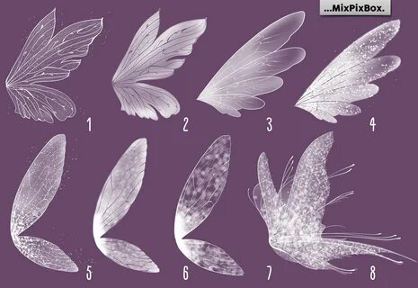 Fairy wings, Overlays, White wings, PNG, Photo Overlays, cli