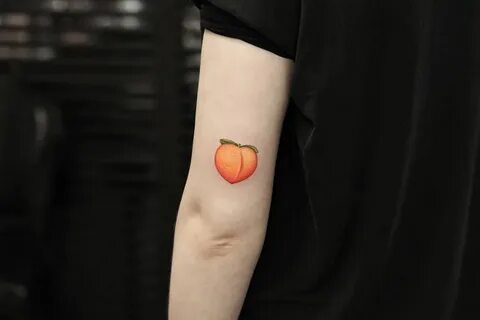 Pach tattoo Emoji tattoo, Peach tattoo, Small tattoos
