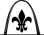 Fleur De Arch - St Louis Arch Logo Clipart - Large Size Png 