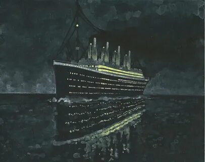 Титаник тонет арт - 32 фото