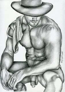 PRINT of Original Art Work Pencil Drawing Gay Male Nude Etsy
