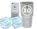 ChiO Chi Omega Circle Brief Sticker Laptop Sticker Decal Ets