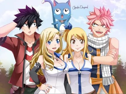 EDENS ZERO X Fairy Tail Shiki, Rebecca, Natsu & Lucy Fairy t