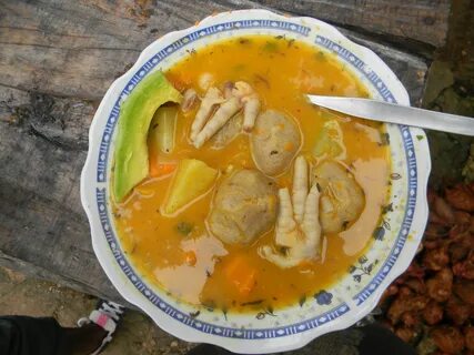 Jamaican Chicken Foot Soup - I'm pinning this only because m