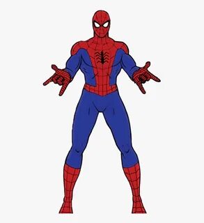 Transparent Spiderman Cartoon Png - Cartoon Pictures Of Spid