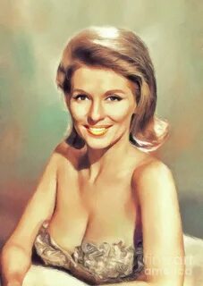 Nancy Kovack, Vintage Actress Painting by Esoterica Art Agen