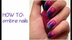 Pink, Purple, Blue Ombre Nails! Princess & the Polish - YouT