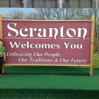 Welcome To Scranton sign - Downtown Scranton - Скрантон, PA