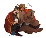 shinyno: ""Mccree singing to Hanzo" request by @chris-attemp
