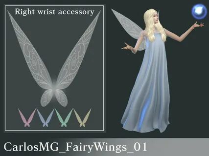 Fairy Wings 01 by CarlosMG from TSR * Sims 4 Downloads