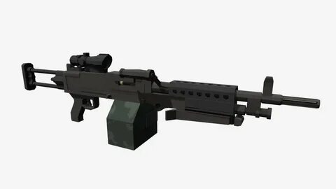 Low Poly M240 - 3D model by austincford (@austincford) 6254f