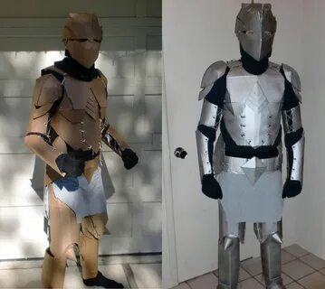 Armor: before and after by Ourobouros434 Knight costume, Diy