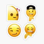 "Confused Sheesh Smirk and Fuckboy Meme Emoji Pack" Sticker 