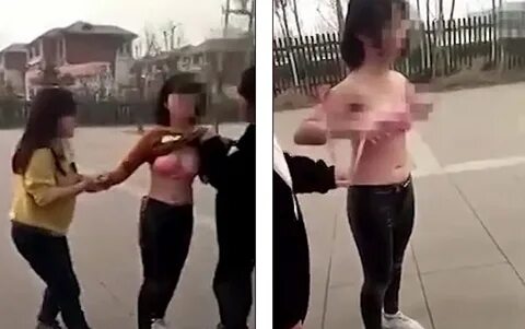 Girl Got Stripped Naked While Fighting Video