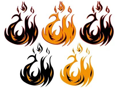 tribal flames - Clip Art Library