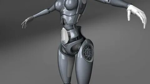 Female Robot 3D Design on Behance